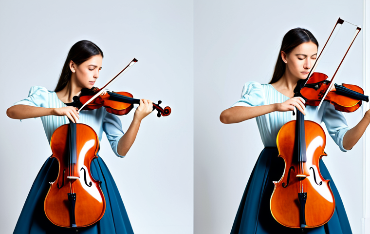 첼로 활 잡는 방법 - Finger Placement**

"Illustration showing correct finger placement on a cello bow, with labeled fing...