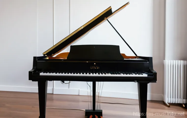피아노 학습 앱 추천 - **Prompt 1: Cozy Home Piano Practice with Tech**
    "A cozy and modern living room setting bathed i...