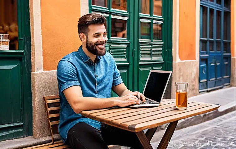 기타 커스텀 제작 - **Prompt 1: The Aspiring Digital Nomad's Portfolio Presentation**
    "A young, determined professio...